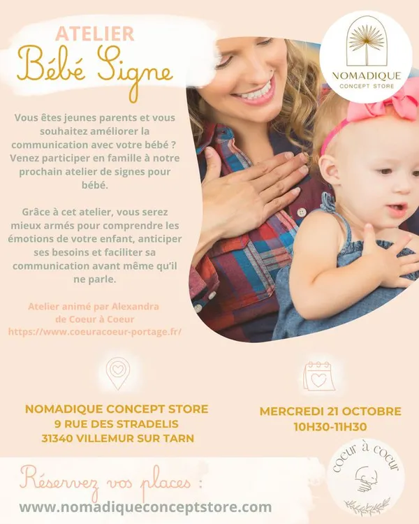 Atelier découverte bébé signe