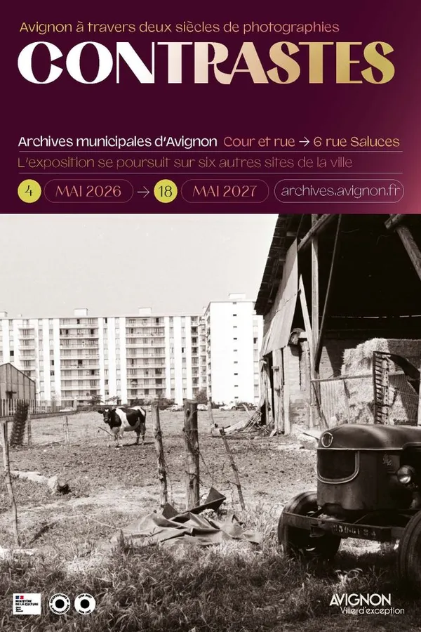 Contrastes : Avignon à travers deux siècles de photographies