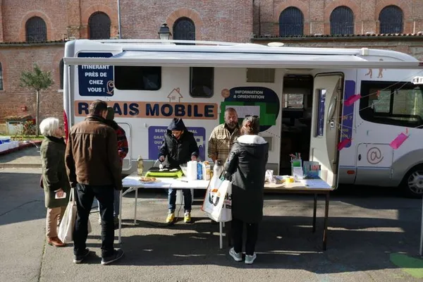 Papote au marché avec le Relais mobile