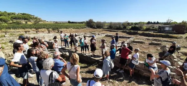 GRASG / Visites du site antique et médiéval de l’île Saint-Martin le bas à Gruissan