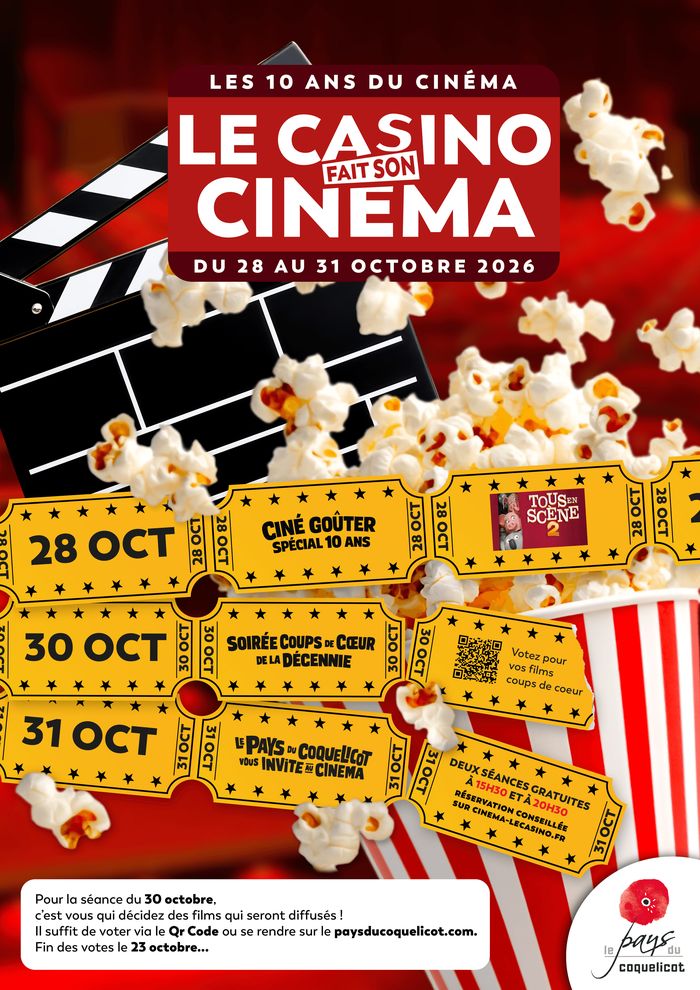 Le Pays du Coquelicot vous invite au cinéma