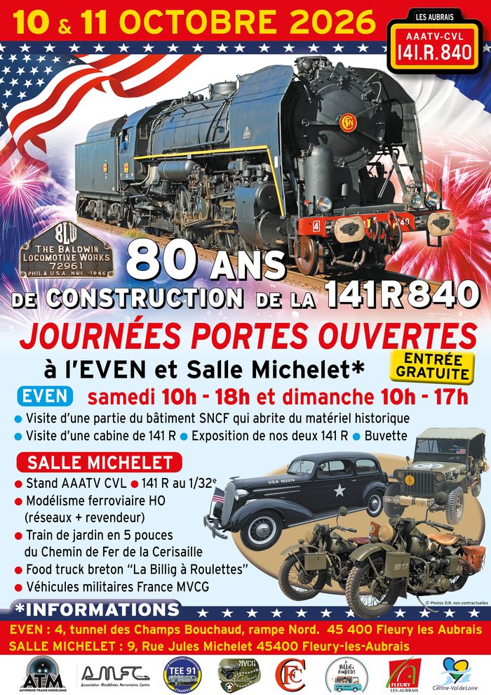 La locomotive 141 R 840 fête ses 80 ans !