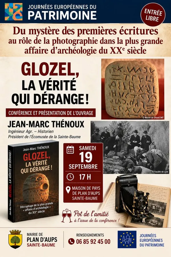 AUX ORIGINES DE L'ÉCRITURE, "GLOZEL, LA VERITÉ QUI DÉRANGE"