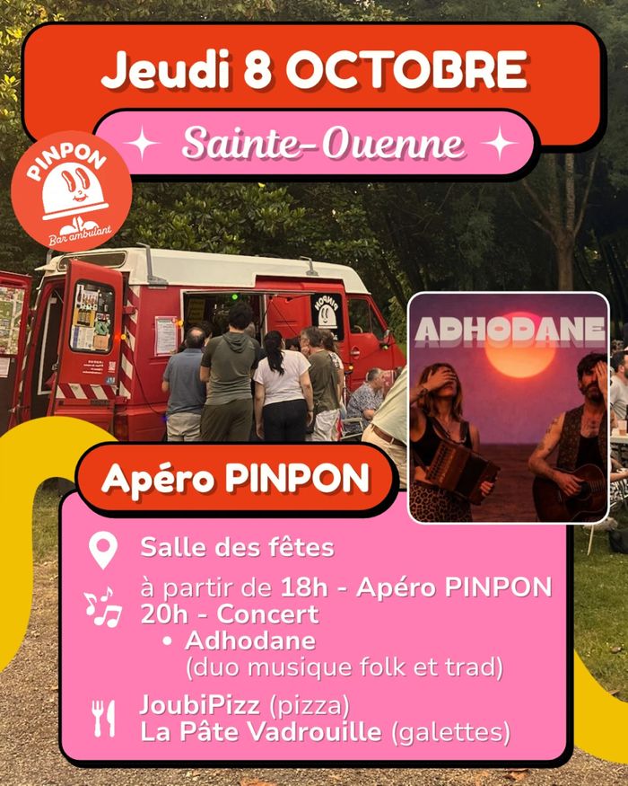 Adhodane avec PINPON - Bar ambulant à Sainte-Ouenne