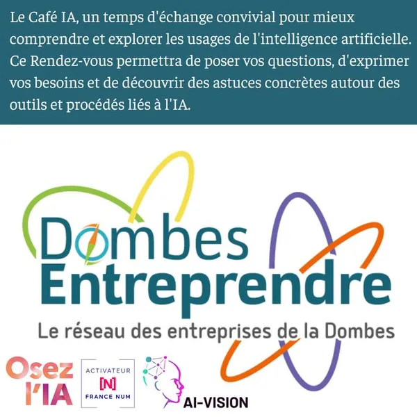 Café IA Dombes Entreprendre