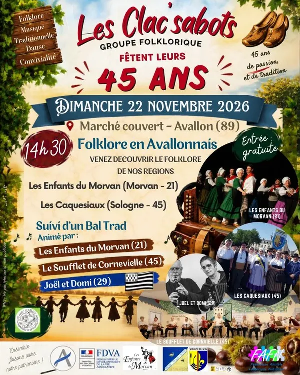 Folklore en Avallonais - les 45 ans des Clac'sabots