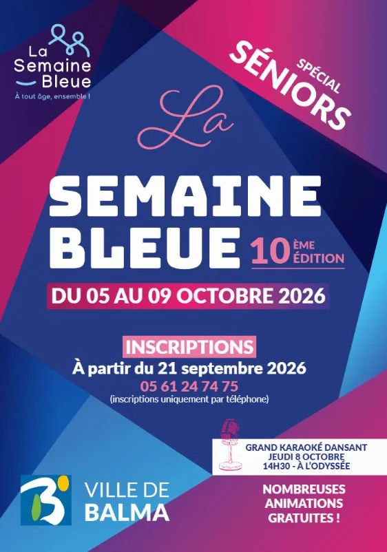 La Semaine Bleue - Du Lundi 5 au Vendredi 9 octobre