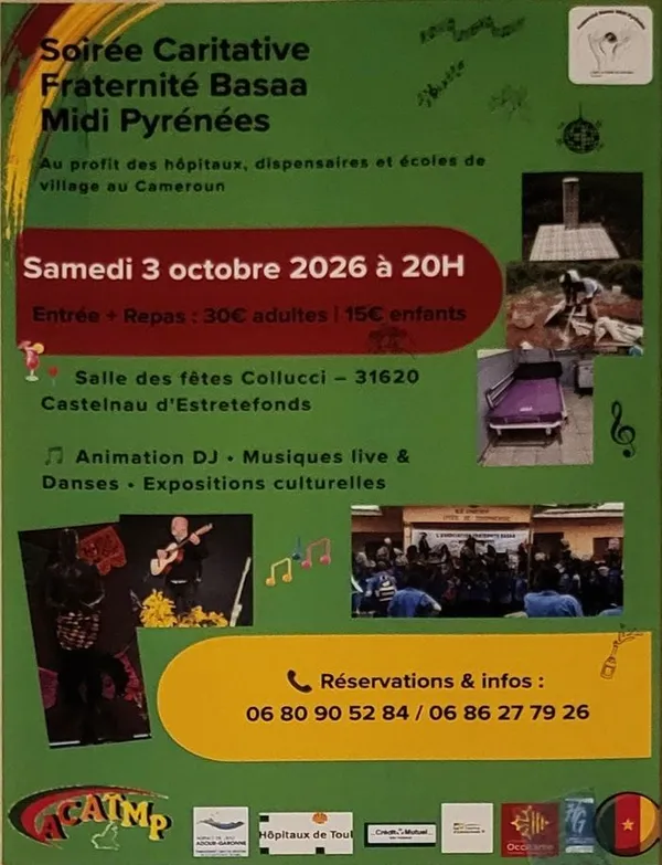 Soirée caritative et de solidarité avec l'association Fraternité Basaa