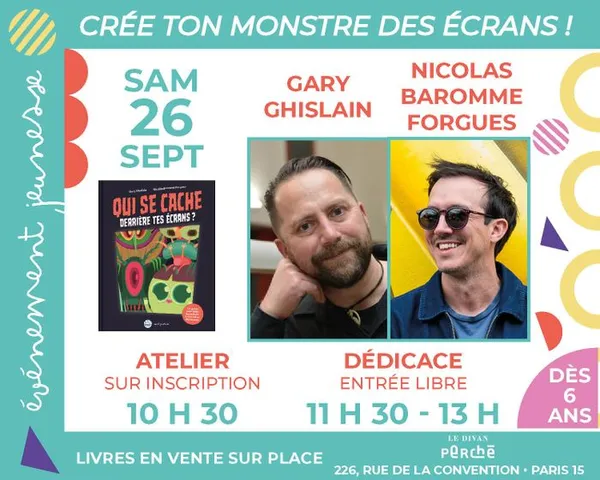 Jeunesse : Atelier et dédicace avec Gary Ghislain et Nicolas Baromme Forgues