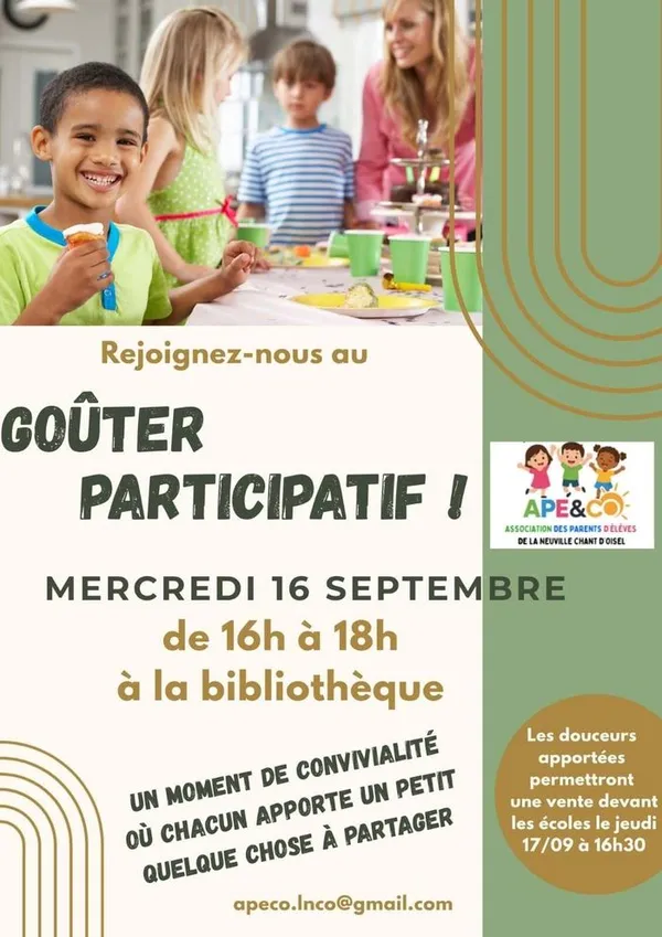 Goûter participatif de l'APE&Co
