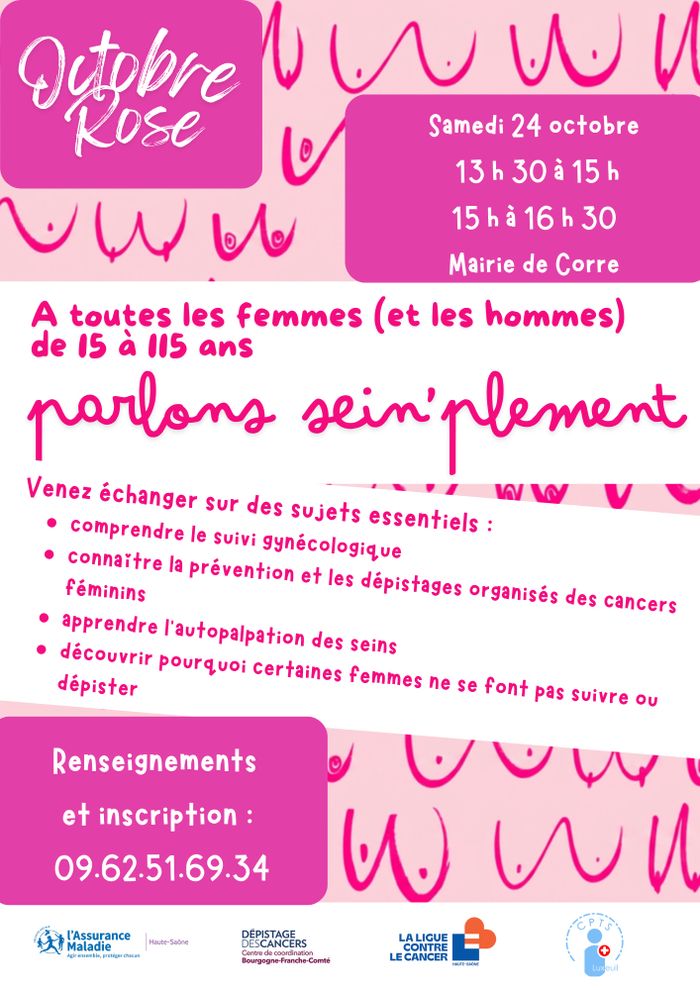 Octobre rose à Corre (70) le 24/10