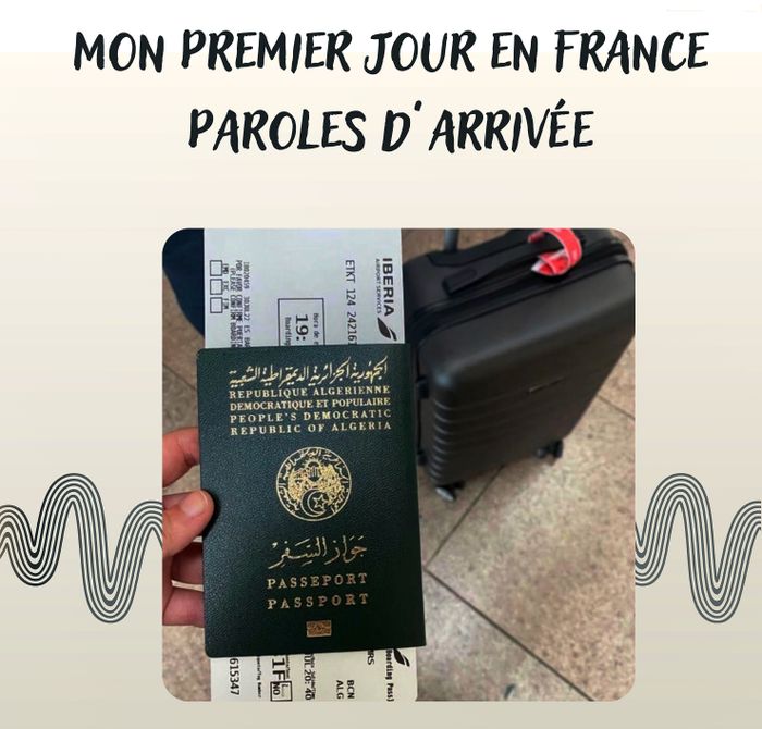 Paroles d'arrivée : mon premier jour en France
