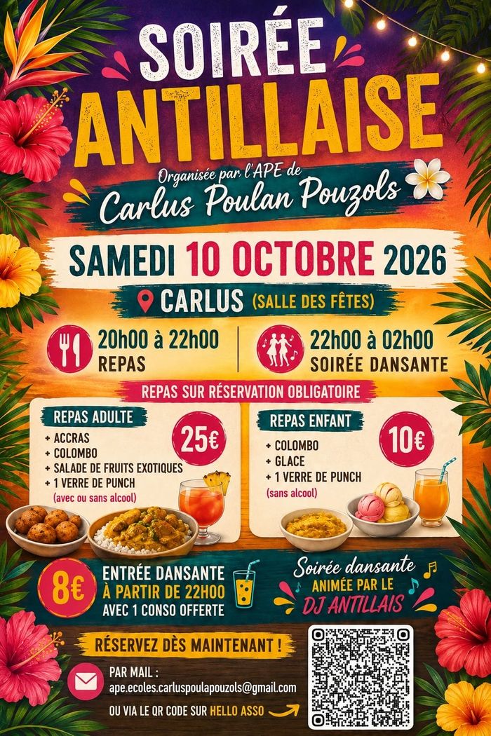 Soirée Antillaise à Carlus