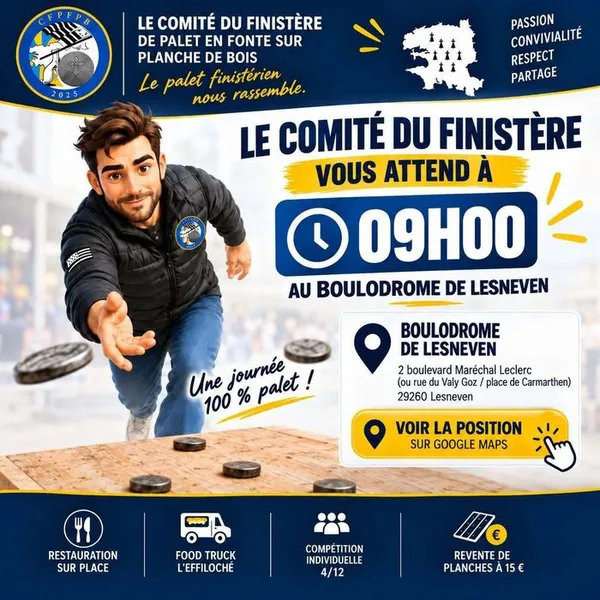Coupe du Finistère de palet sur planche