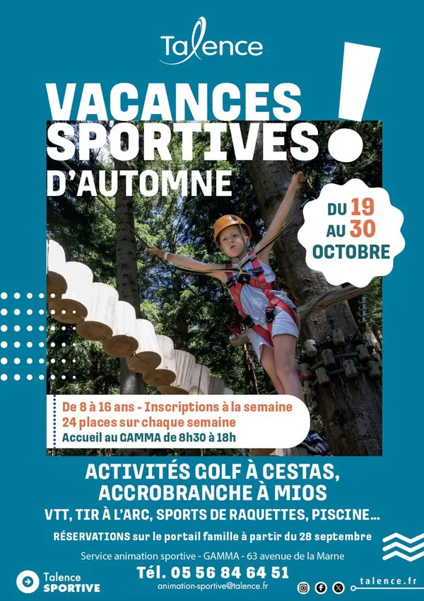 Vacances sportives d'automne