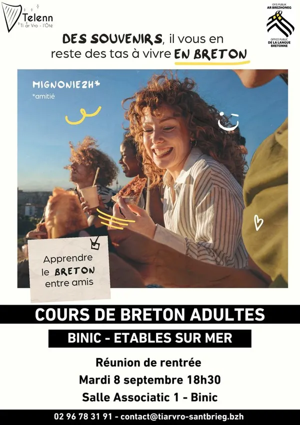 Rentrée des cours de breton à Binic-Étables-sur-mer