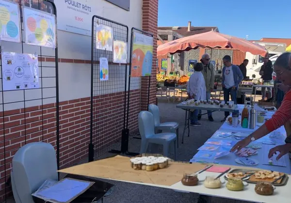 Le marché : un bon endroit pour parler alimentation (entr’autre) !