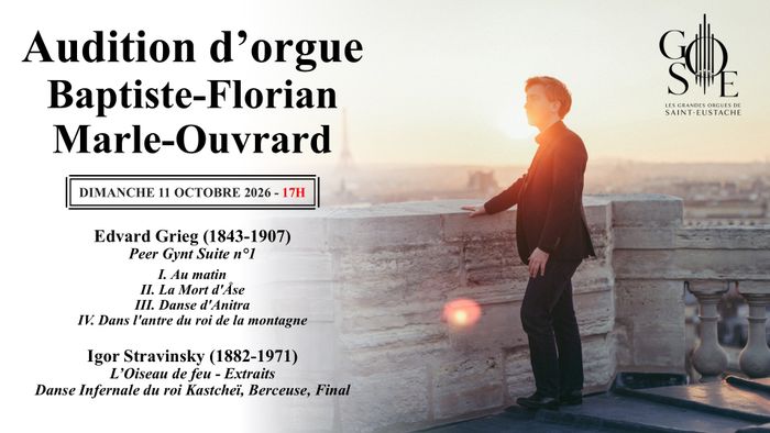 Audition d'orgue de Baptiste-Florian Marle-Ouvrard