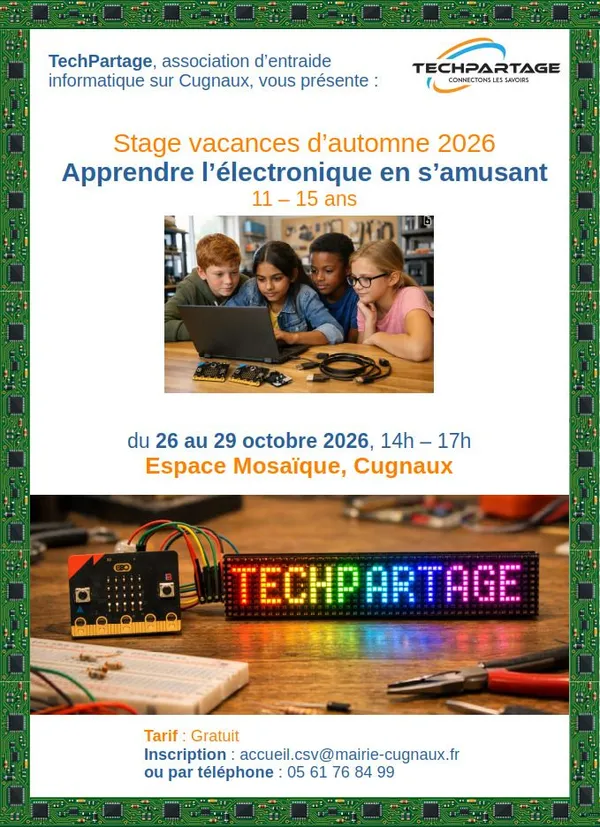 Atelier tech partage crée et amuse toi