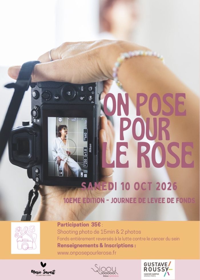 On pose pour le rose - Shooting photo