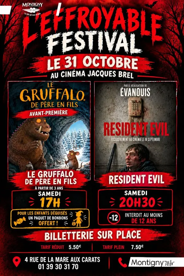 PRÊTS À TREMBLER ? L’EFFROYABLE FESTIVAL ARRIVE AU CINÉMA JACQUES BREL !