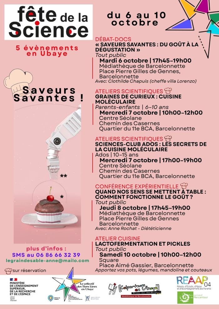FÊTE DE LA SCIENCE - Saveurs Savantes!