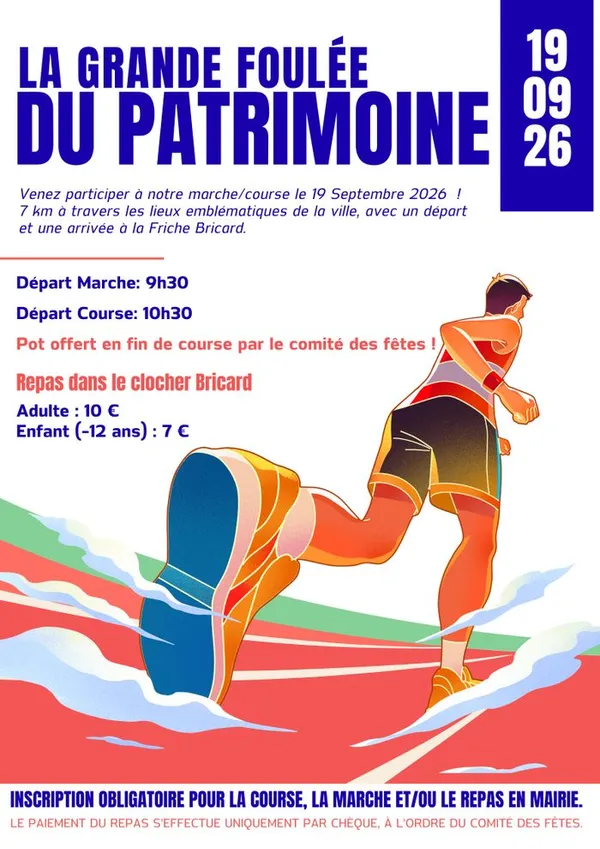Course et marche « La grande foulée du Patrimoine »
