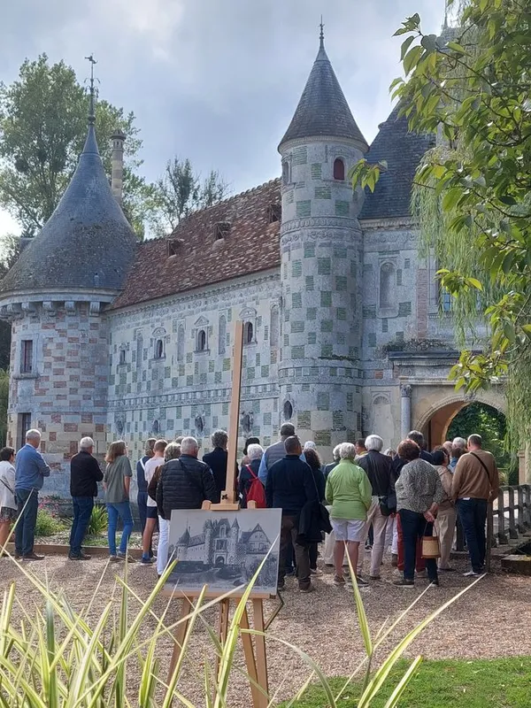 Visite guidée du château à partir de photographies anciennes