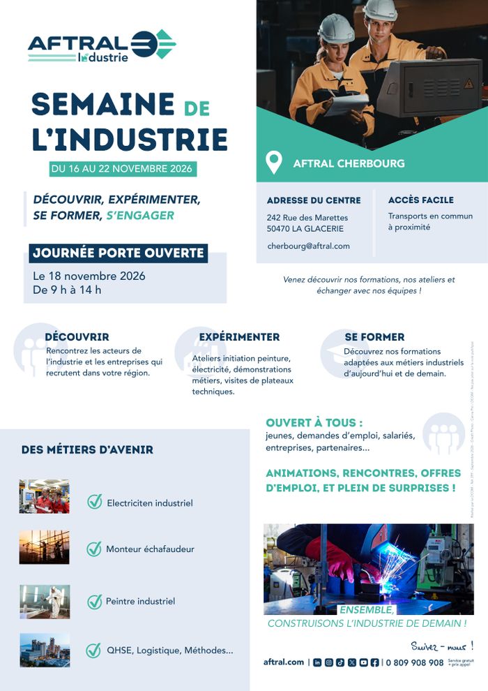 Journée Portes Ouvertes Spéciale INDUSTRIE