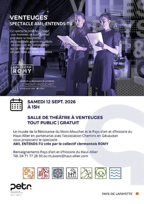 VENTEUGES
Spectacle AMI, ENTENDS-TU !