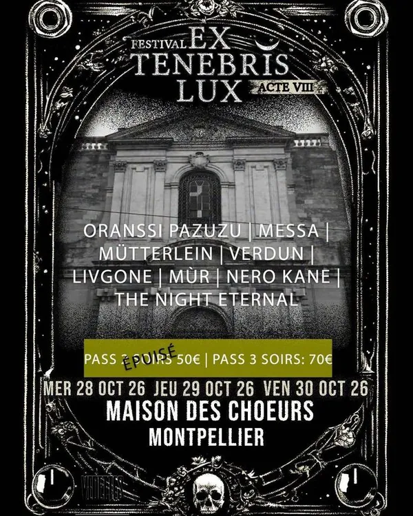 PASS 3 SOIRS - EX TENEBRIS LUX