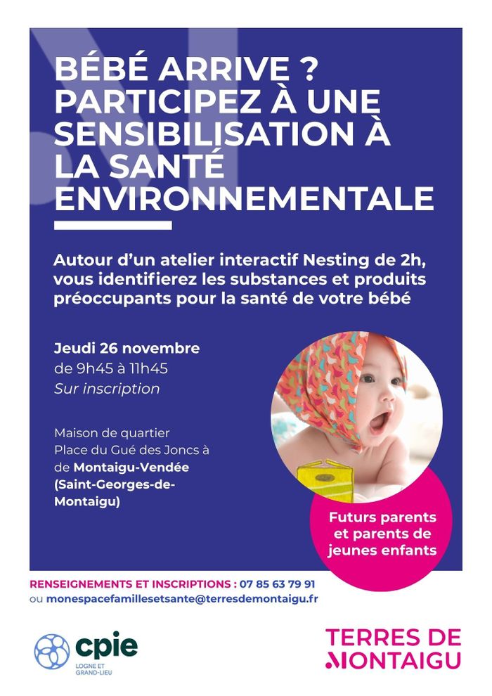 Bébé arrive ? Participez à une sensibilisation à la santé environnementale