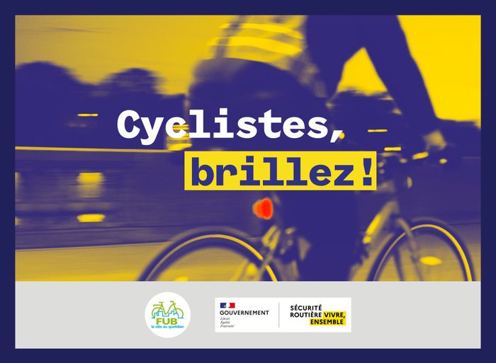 Action Cyclistes Brillez (avec Syndicat des mobilités de Touraine)