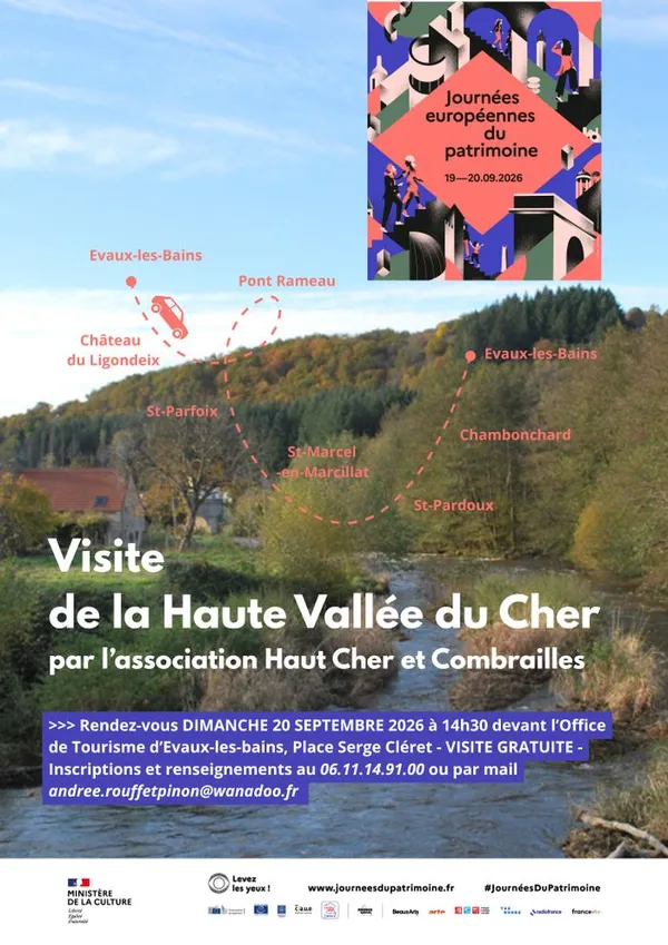 Visite commentée de la Haute Vallée du Cher