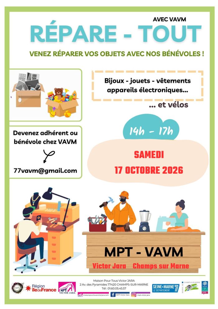 Répare-Tout MPT Victor Jara Champs sur Marne