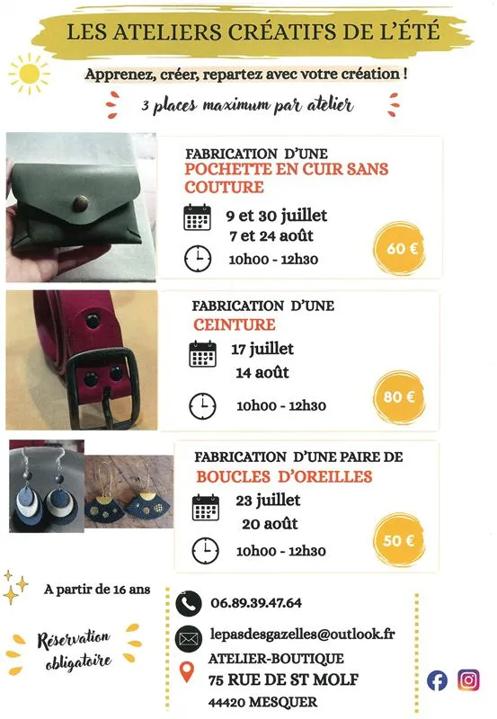 Fabrication d'une pochette en cuir