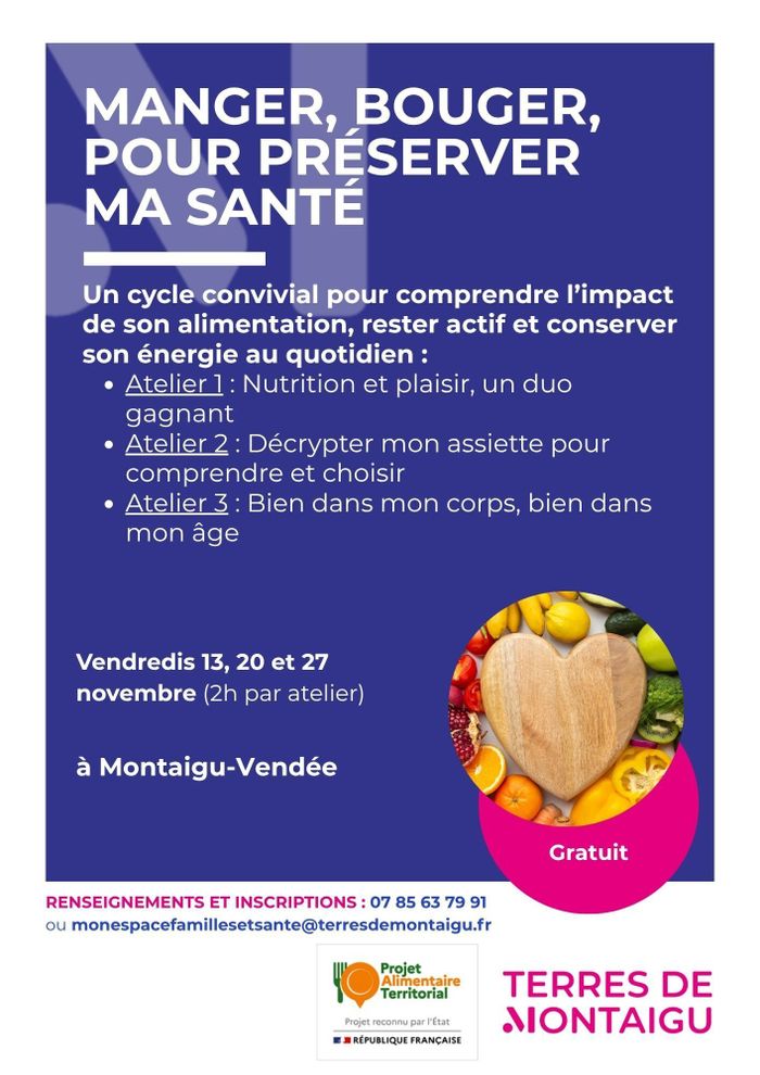 Manger, bouger pour préserver ma santé