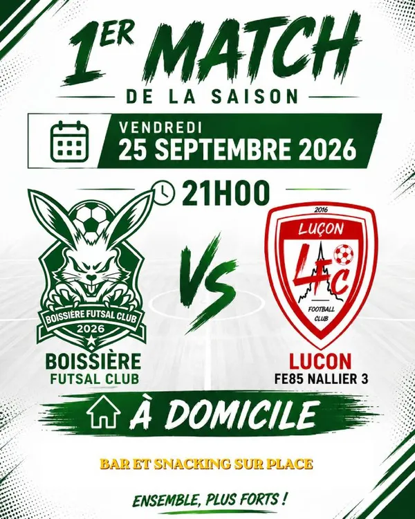 Boissière Futsal - 1er match de la saison 2026/2027