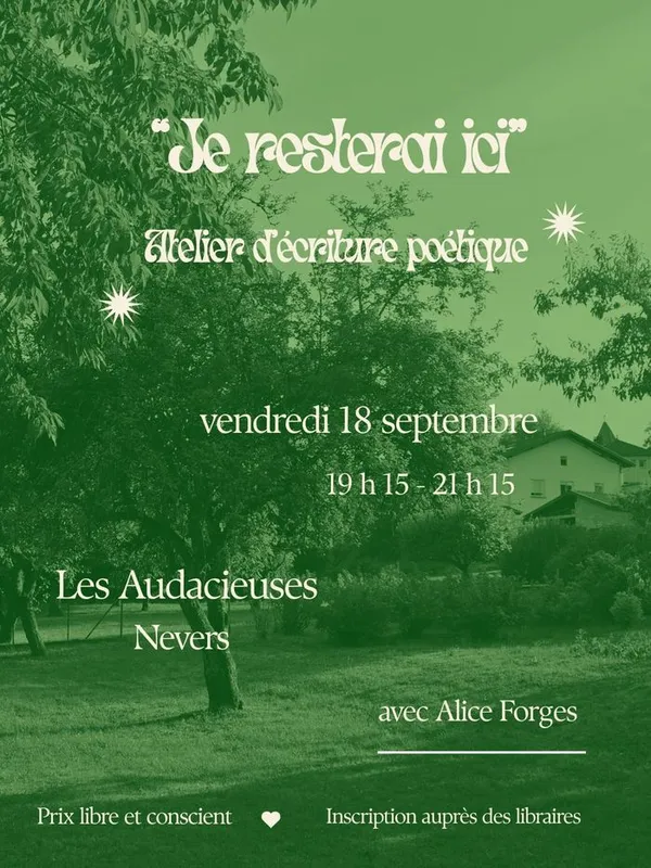 Atelier d'écriture poétique