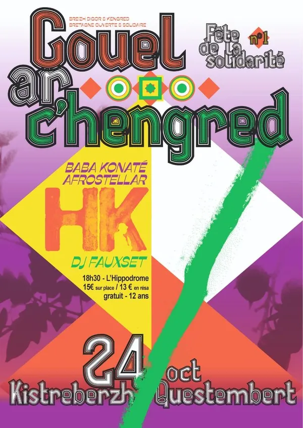 24 octobre 2026 - concert solidaire et fraternel avec HK à Questembert (56)