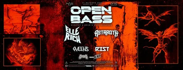 🎃OPEN BASS #58 W/ ELLE RICH, ASTAROTH, QVEENS, R3ST🎃