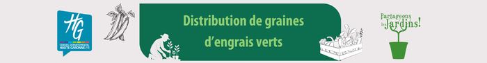 Distribution de graines d'engrais verts - Jardins familiaux de Labège