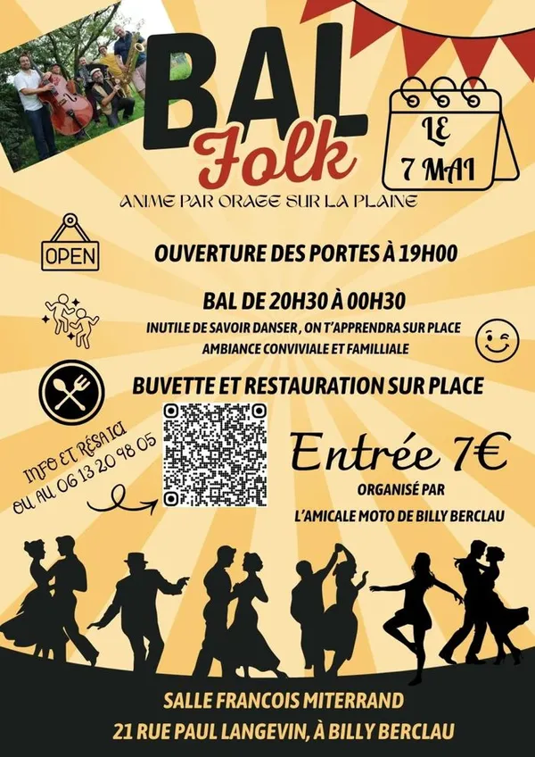 Bal folk orage sur la plaine