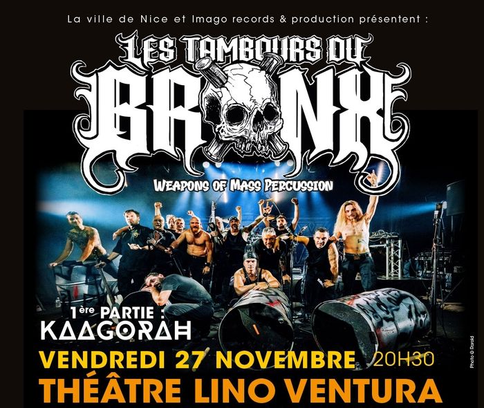 Les Tambours du Bronx / 27 nov / Théâtre Lino Ventura Nice