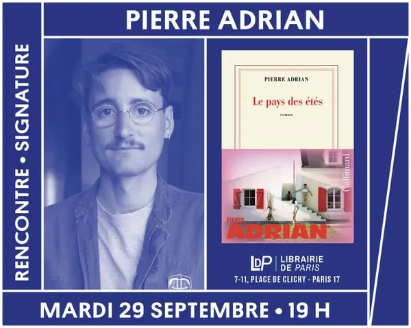 Pierre Adrian présente son roman « Le Pays des étés »