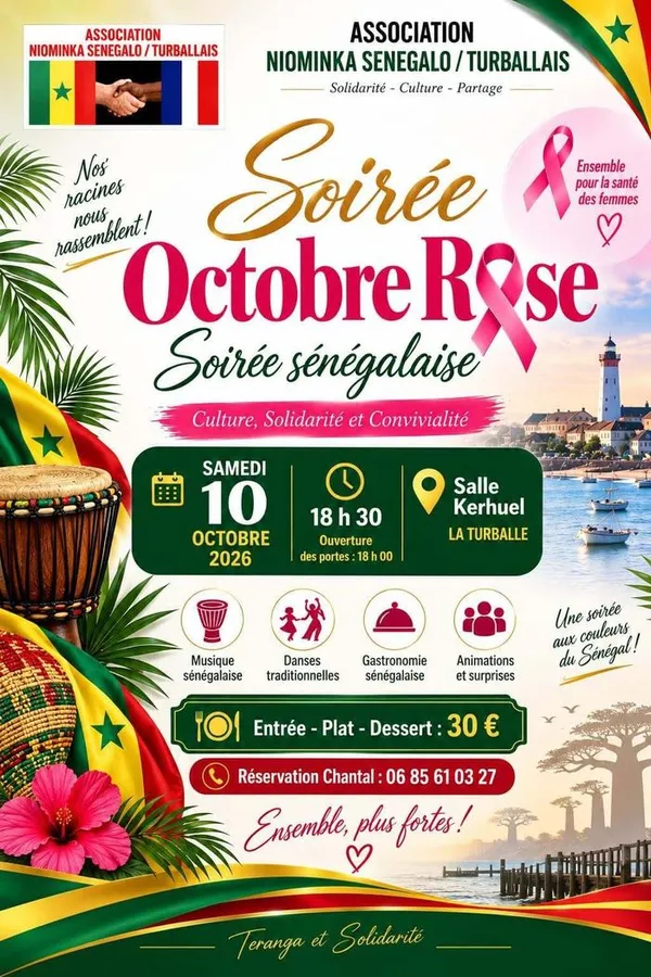 Soirée octobre rose sénégalaise