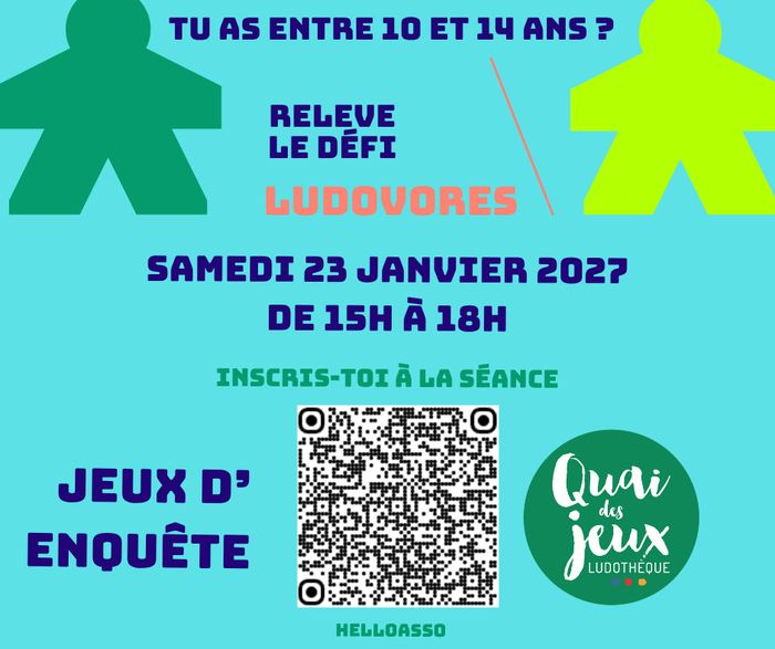 Club des Ludovores - séance jeux d'enquête