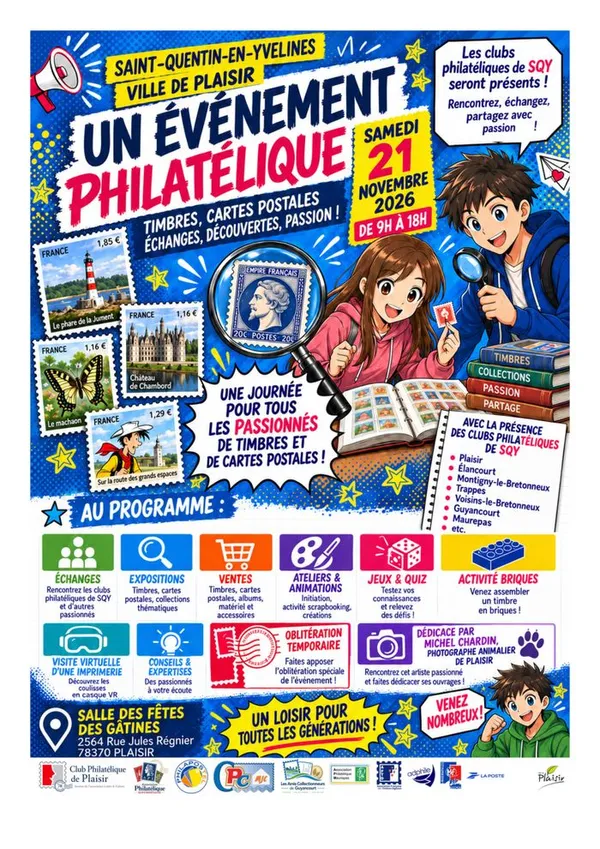 1er Salon / Bourse Philatélique (Plaisir 78)