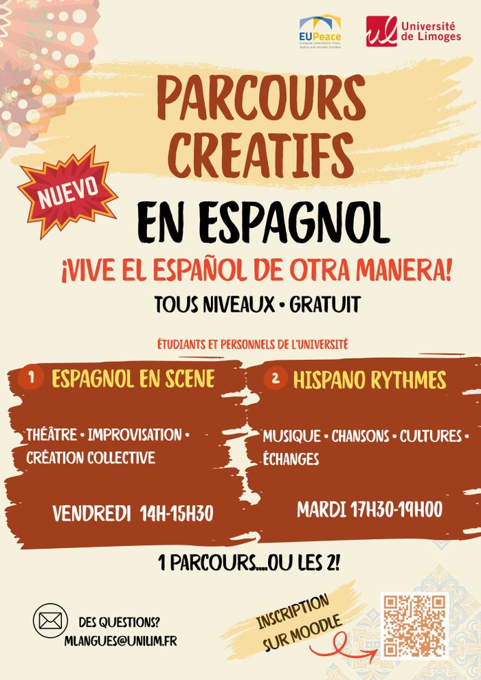 Nouveauté 2026! Parcours créatifs en espagnol