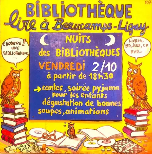 Nuits des bibliothèques à Beaucamps-Ligny